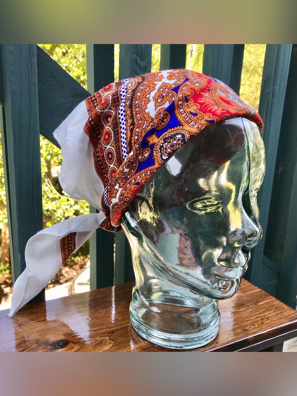 Ladies Paisley XL Scarf HandkerchiefHead Wrap Bandanna Hair Accessory